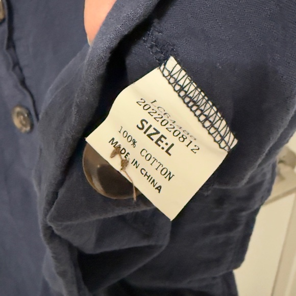 LAST CHANCE 🔥 MAKE A BUNDLE AND SAVE MORE 🔥
Navy Cotton Button-Up jumper - Picture 4 of 6